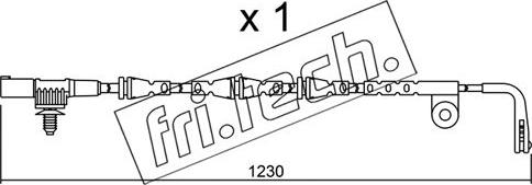 Fri.Tech. SU.255 - Warnkontakt, Bremsbelagverschleiß alexcarstop-ersatzteile.com