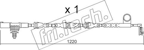 Fri.Tech. SU.256 - Warnkontakt, Bremsbelagverschleiß alexcarstop-ersatzteile.com