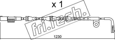 Fri.Tech. SU.257 - Warnkontakt, Bremsbelagverschleiß alexcarstop-ersatzteile.com