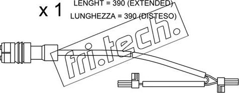 Fri.Tech. SU.264 - Warnkontakt, Bremsbelagverschleiß alexcarstop-ersatzteile.com