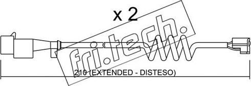 Fri.Tech. SU.226K - Warnkontakt, Bremsbelagverschleiß alexcarstop-ersatzteile.com