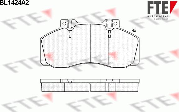 FTE 9500011 - Bremsbelagsatz, Scheibenbremse alexcarstop-ersatzteile.com