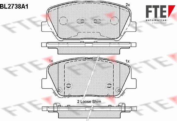 FTE 9010952 - Bremsbelagsatz, Scheibenbremse alexcarstop-ersatzteile.com