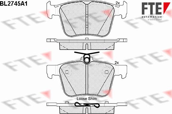 FTE 9010957 - Bremsbelagsatz, Scheibenbremse alexcarstop-ersatzteile.com