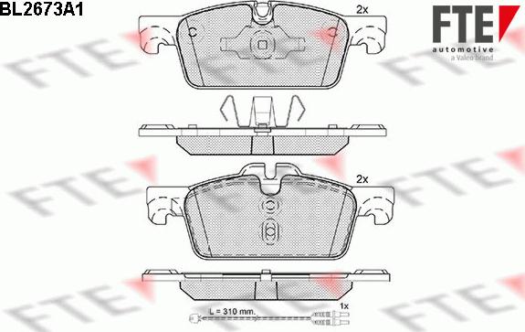 FTE 9010908 - Bremsbelagsatz, Scheibenbremse alexcarstop-ersatzteile.com