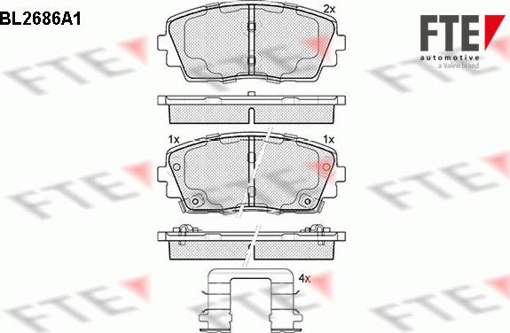 FTE 9010916 - Bremsbelagsatz, Scheibenbremse alexcarstop-ersatzteile.com