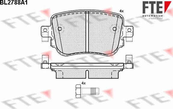 FTE 9010982 - Bremsbelagsatz, Scheibenbremse alexcarstop-ersatzteile.com