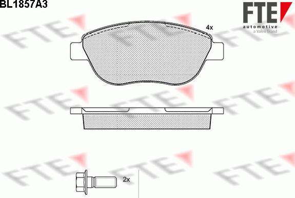 FTE 9010430 - Bremsbelagsatz, Scheibenbremse alexcarstop-ersatzteile.com