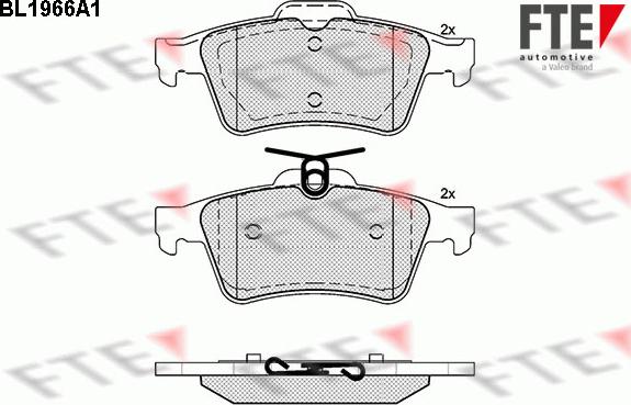 FTE BL1966A1 - Bremsbelagsatz, Scheibenbremse alexcarstop-ersatzteile.com