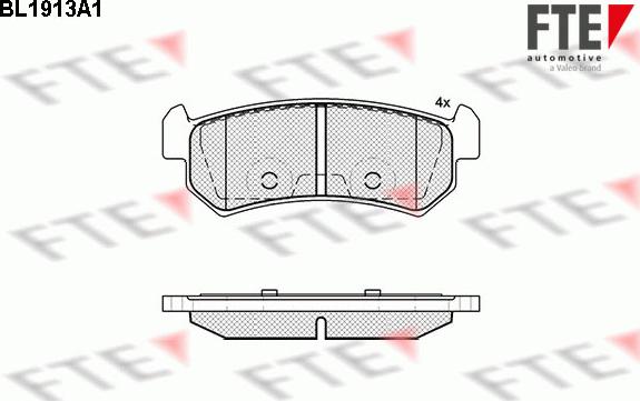 FTE 9010503 - Bremsbelagsatz, Scheibenbremse alexcarstop-ersatzteile.com