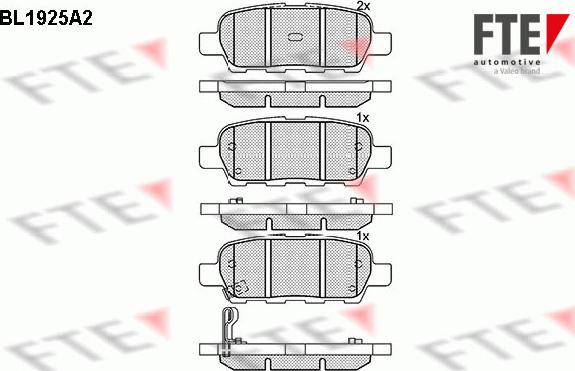 FTE 9010511 - Bremsbelagsatz, Scheibenbremse alexcarstop-ersatzteile.com