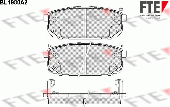 FTE 9010570 - Bremsbelagsatz, Scheibenbremse alexcarstop-ersatzteile.com