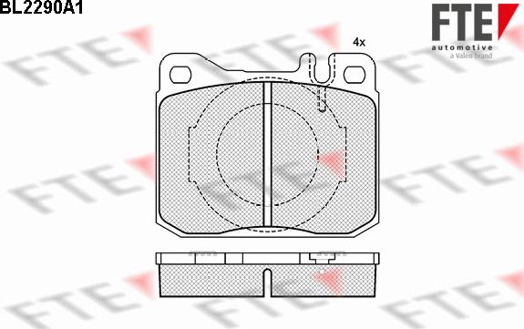 FTE 9010698 - Bremsbelagsatz, Scheibenbremse alexcarstop-ersatzteile.com