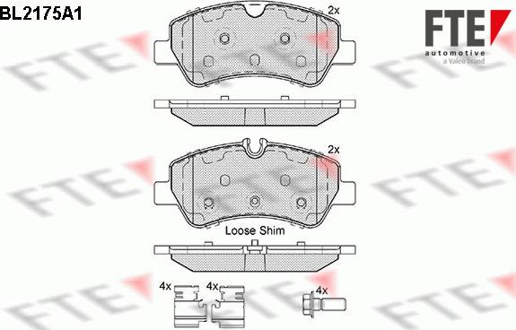 FTE 9010693 - Bremsbelagsatz, Scheibenbremse alexcarstop-ersatzteile.com