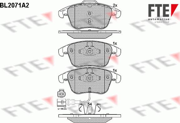 FTE 9010655 - Bremsbelagsatz, Scheibenbremse alexcarstop-ersatzteile.com