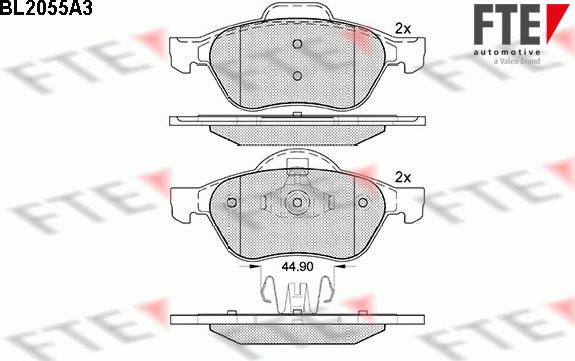 FTE 9010639 - Bremsbelagsatz, Scheibenbremse alexcarstop-ersatzteile.com