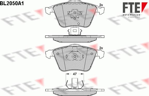 FTE 9010636 - Bremsbelagsatz, Scheibenbremse alexcarstop-ersatzteile.com