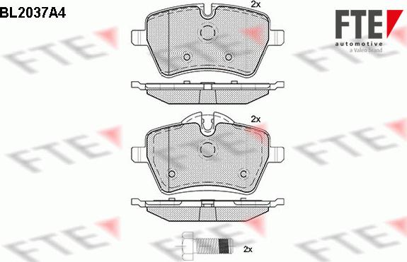 FTE 9010622 - Bremsbelagsatz, Scheibenbremse alexcarstop-ersatzteile.com