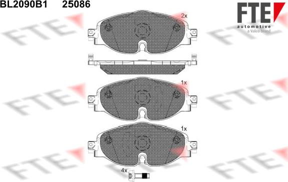 FTE 9010675 - Bremsbelagsatz, Scheibenbremse alexcarstop-ersatzteile.com