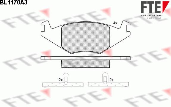 FTE 9010048 - Bremsbelagsatz, Scheibenbremse alexcarstop-ersatzteile.com