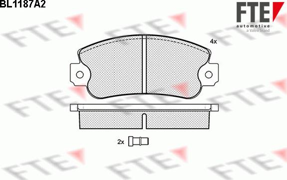 FTE 9010050 - Bremsbelagsatz, Scheibenbremse alexcarstop-ersatzteile.com