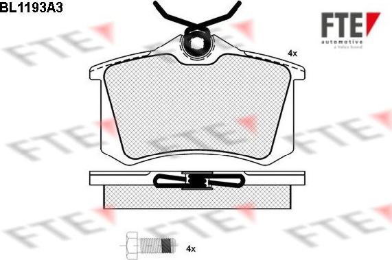 FTE 9010051 - Bremsbelagsatz, Scheibenbremse alexcarstop-ersatzteile.com