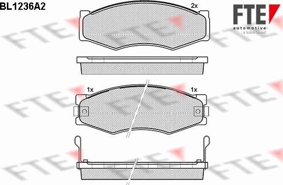 FTE 9010069 - Bremsbelagsatz, Scheibenbremse alexcarstop-ersatzteile.com