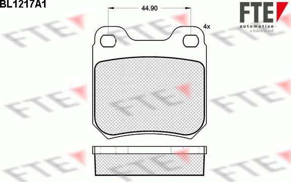 FTE 9010064 - Bremsbelagsatz, Scheibenbremse alexcarstop-ersatzteile.com