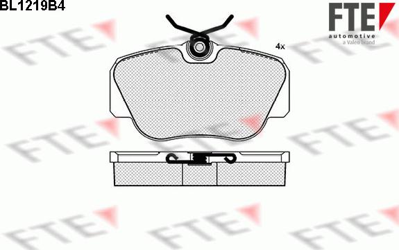 FTE 9010065 - Bremsbelagsatz, Scheibenbremse alexcarstop-ersatzteile.com