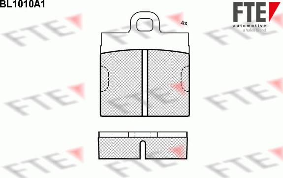 FTE BL1010A1 - Bremsbelagsatz, Scheibenbremse alexcarstop-ersatzteile.com