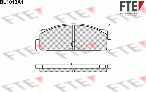 FTE 9010006 - Bremsbelagsatz, Scheibenbremse alexcarstop-ersatzteile.com