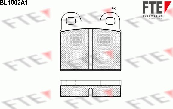 FTE 9010000 - Bremsbelagsatz, Scheibenbremse alexcarstop-ersatzteile.com