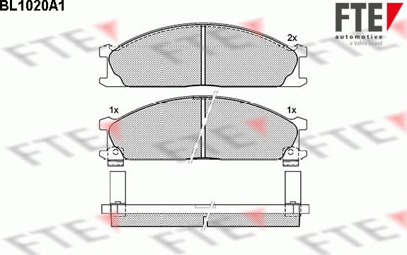 FTE 9010008 - Bremsbelagsatz, Scheibenbremse alexcarstop-ersatzteile.com