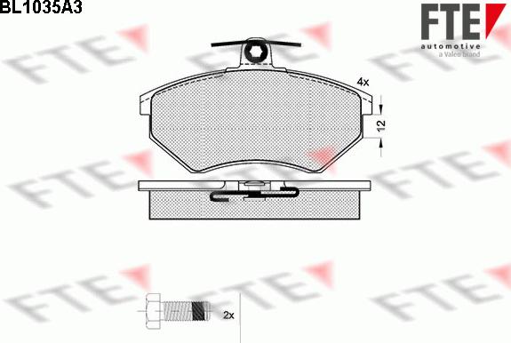 FTE 9010015 - Bremsbelagsatz, Scheibenbremse alexcarstop-ersatzteile.com