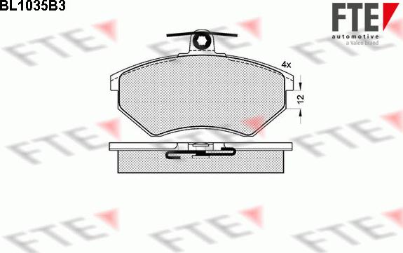 FTE 9010016 - Bremsbelagsatz, Scheibenbremse alexcarstop-ersatzteile.com