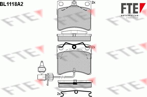 FTE 9010032 - Bremsbelagsatz, Scheibenbremse alexcarstop-ersatzteile.com