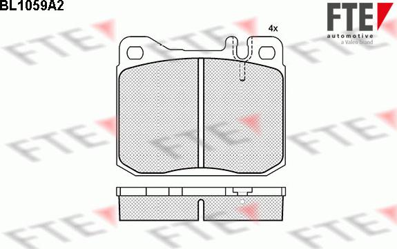 FTE 9010020 - Bremsbelagsatz, Scheibenbremse alexcarstop-ersatzteile.com