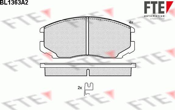 FTE 9010141 - Bremsbelagsatz, Scheibenbremse alexcarstop-ersatzteile.com