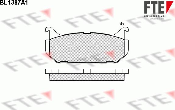 FTE 9010159 - Bremsbelagsatz, Scheibenbremse alexcarstop-ersatzteile.com