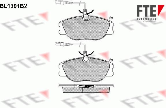 FTE 9010166 - Bremsbelagsatz, Scheibenbremse alexcarstop-ersatzteile.com