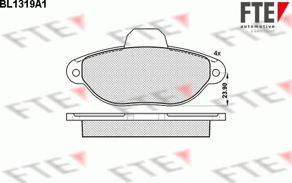 FTE 9010106 - Bremsbelagsatz, Scheibenbremse alexcarstop-ersatzteile.com