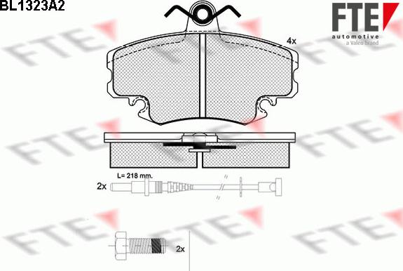 FTE 9010110 - Bremsbelagsatz, Scheibenbremse alexcarstop-ersatzteile.com