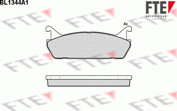 FTE 9010133 - Bremsbelagsatz, Scheibenbremse alexcarstop-ersatzteile.com