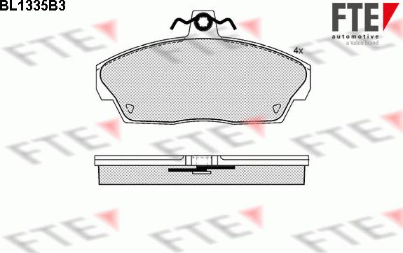 FTE 9010125 - Bremsbelagsatz, Scheibenbremse alexcarstop-ersatzteile.com