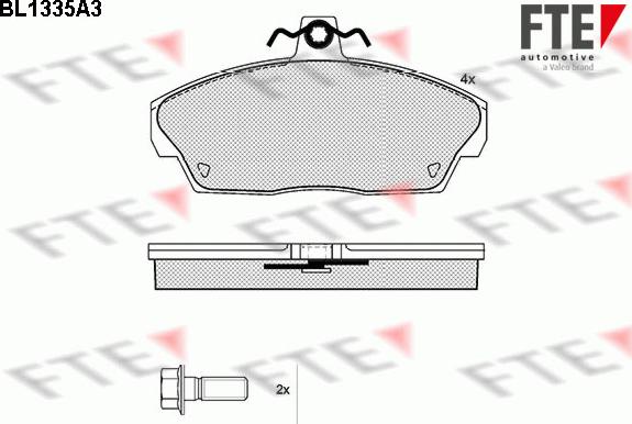 FTE 9010123 - Bremsbelagsatz, Scheibenbremse alexcarstop-ersatzteile.com