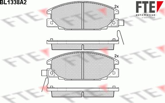 FTE 9010127 - Bremsbelagsatz, Scheibenbremse alexcarstop-ersatzteile.com