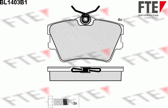 FTE 9010175 - Bremsbelagsatz, Scheibenbremse alexcarstop-ersatzteile.com