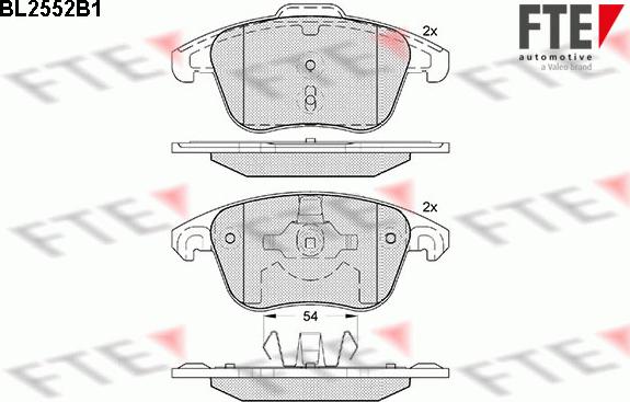 FTE 9010806 - Bremsbelagsatz, Scheibenbremse alexcarstop-ersatzteile.com