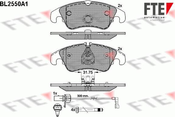 FTE 9010803 - Bremsbelagsatz, Scheibenbremse alexcarstop-ersatzteile.com