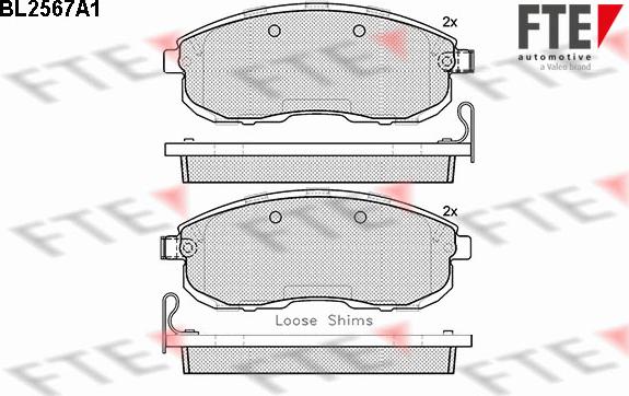 FTE 9010819 - Bremsbelagsatz, Scheibenbremse alexcarstop-ersatzteile.com